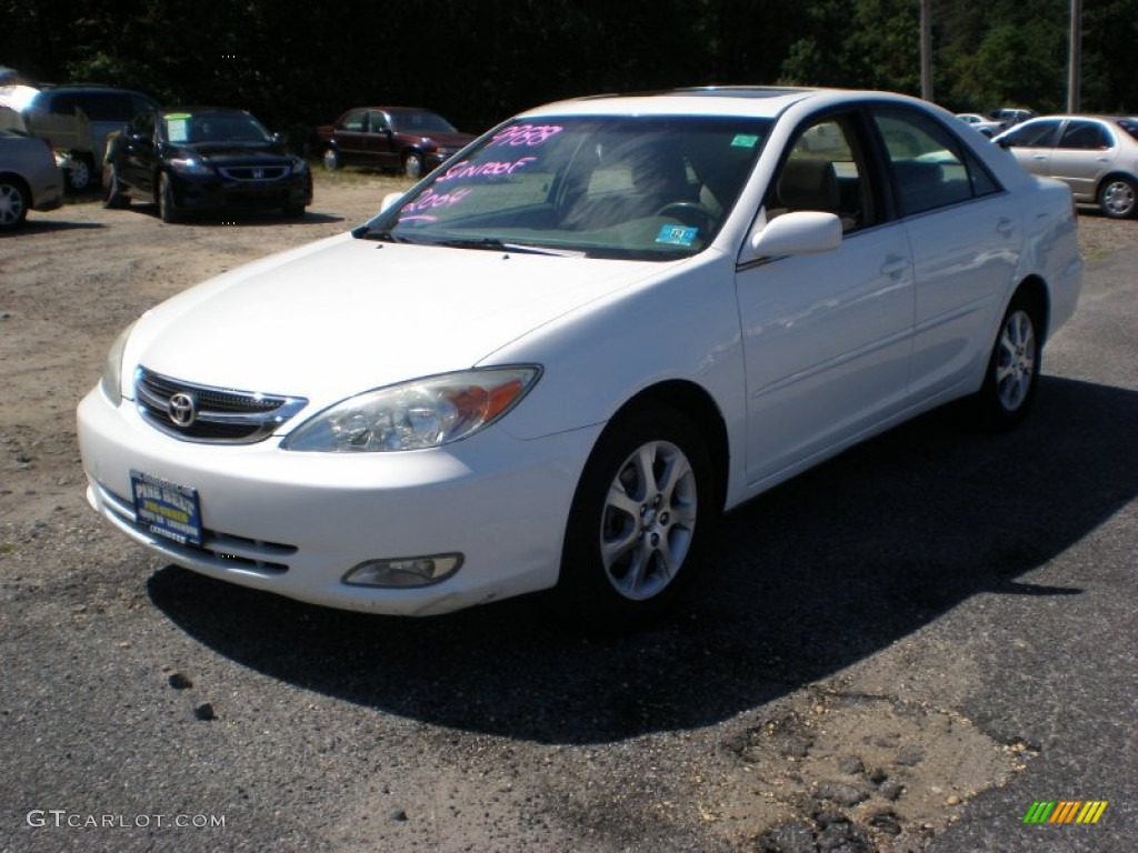 Crystal White Toyota Camry