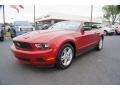 2010 Red Candy Metallic Ford Mustang V6 Convertible  photo #27