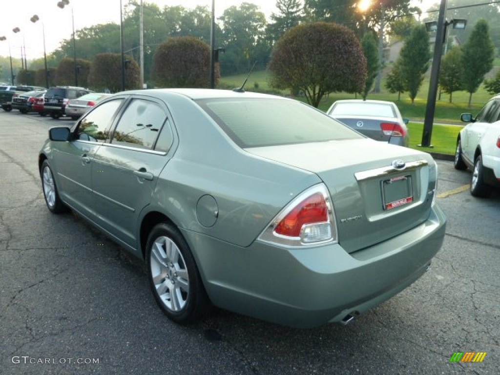 2009 Fusion SEL V6 - Moss Green Metallic / Camel photo #2