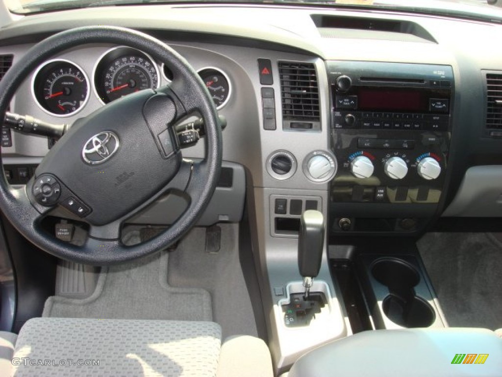 2010 Tundra SR5 Double Cab 4x4 - Slate Gray Metallic / Graphite Gray photo #10
