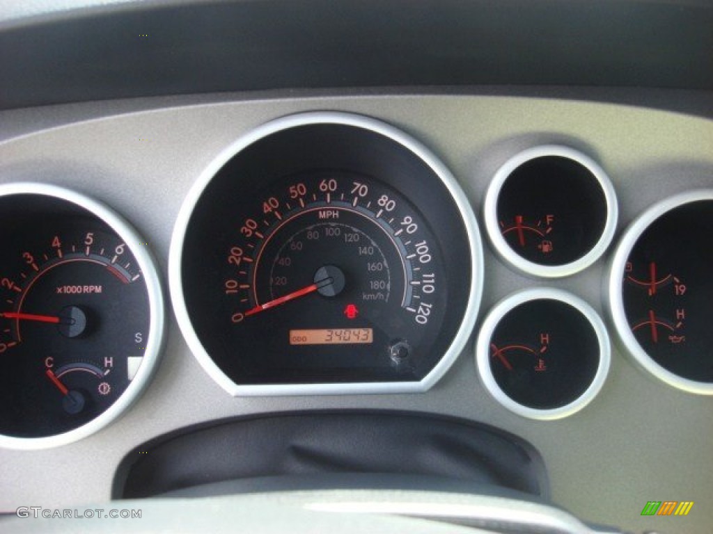 2010 Tundra SR5 Double Cab 4x4 - Slate Gray Metallic / Graphite Gray photo #14