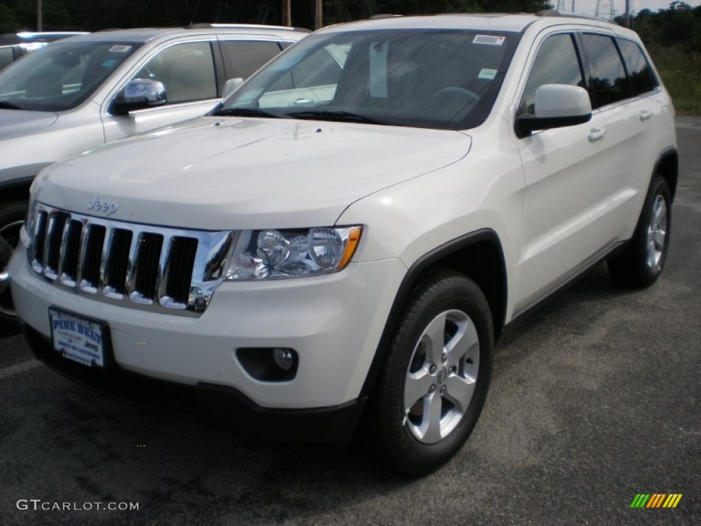 2012 Grand Cherokee Laredo 4x4 - Stone White / Black photo #1