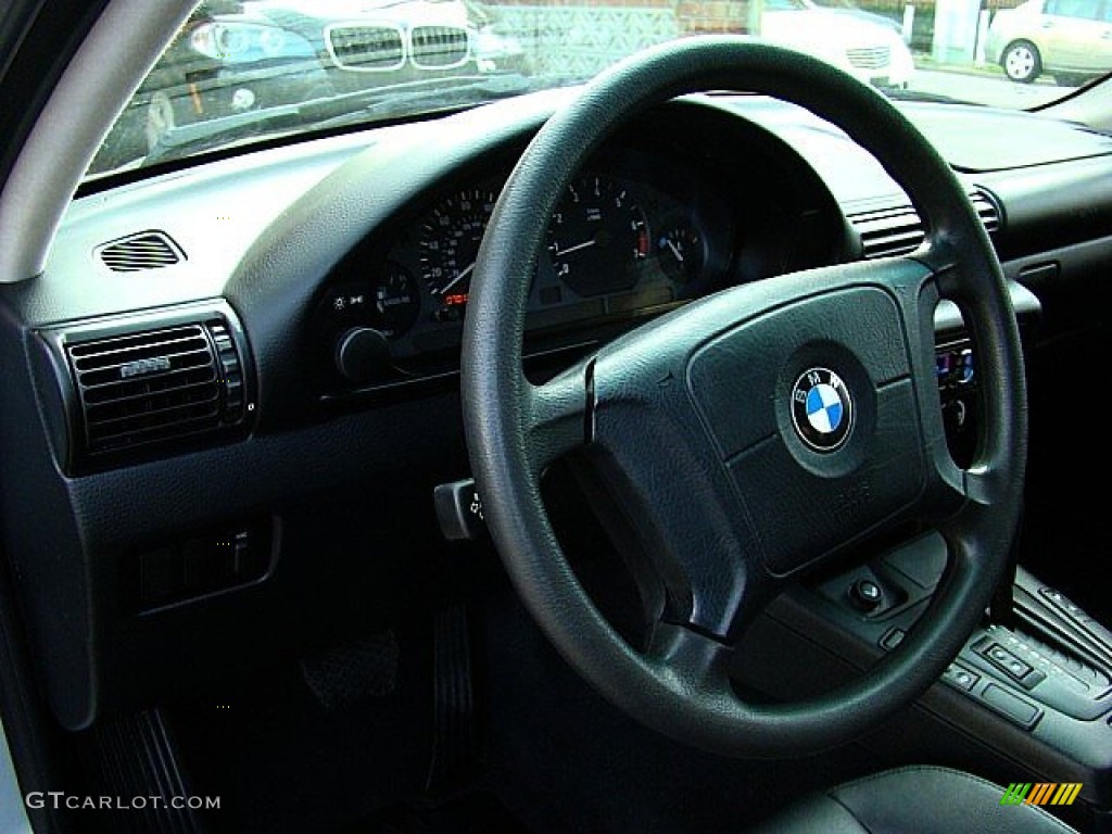 1998 BMW 3 Series 318ti Coupe Black Steering Wheel Photo #54231711