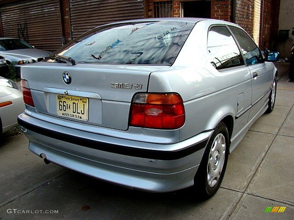 1998 3 Series 318ti Coupe - Arctic Silver Metallic / Black photo #15