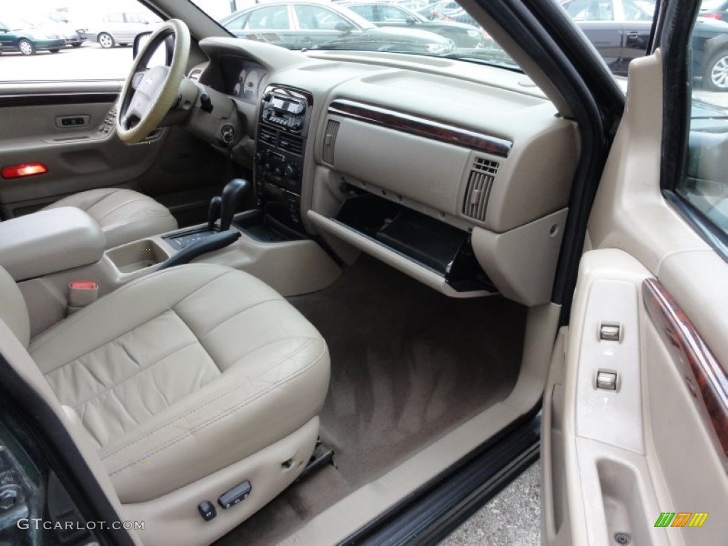 2001 Grand Cherokee Limited 4x4 - Shale Green Metallic / Sandstone photo #18