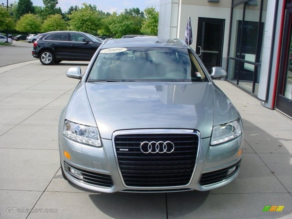 2009 A6 3.0T quattro Avant - Quartz Grey Metallic / Amaretto/Black photo #2