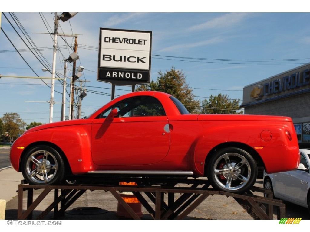 Redline Red 2005 Chevrolet SSR Standard SSR Model Exterior Photo #54232443