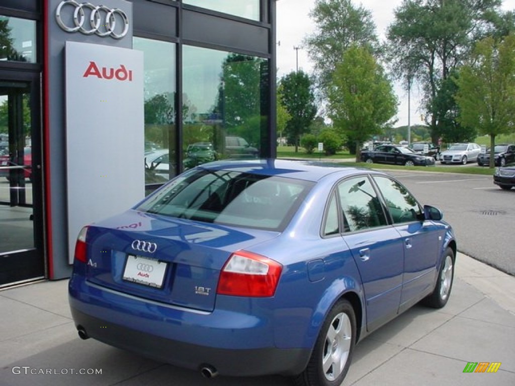 2003 A4 1.8T quattro Sedan - Denim Blue Pearl Effect / Ebony photo #3