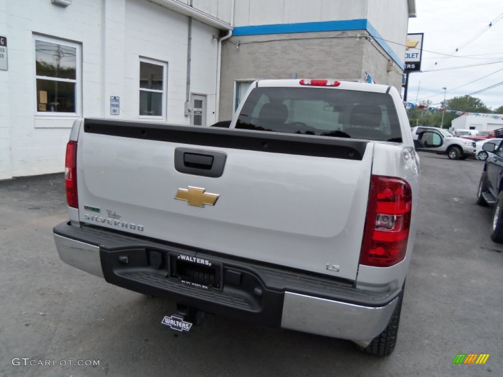 2011 Silverado 1500 LS Regular Cab 4x4 - Sheer Silver Metallic / Dark Titanium photo #5