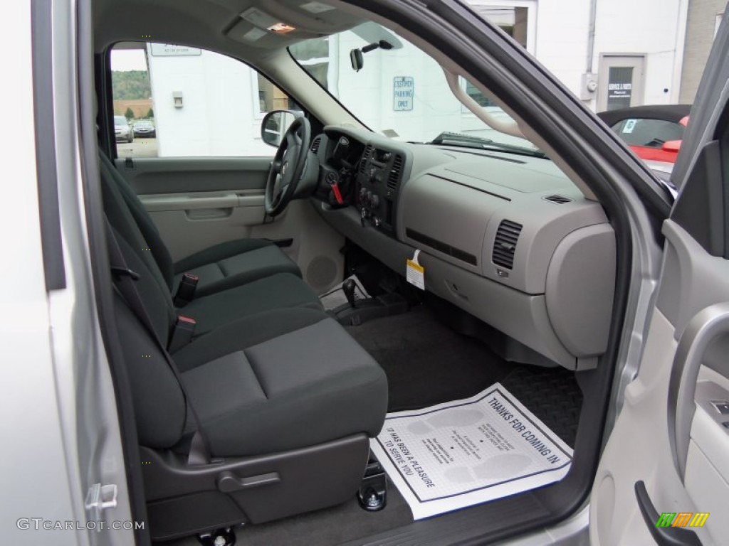 2011 Silverado 1500 LS Regular Cab 4x4 - Sheer Silver Metallic / Dark Titanium photo #13