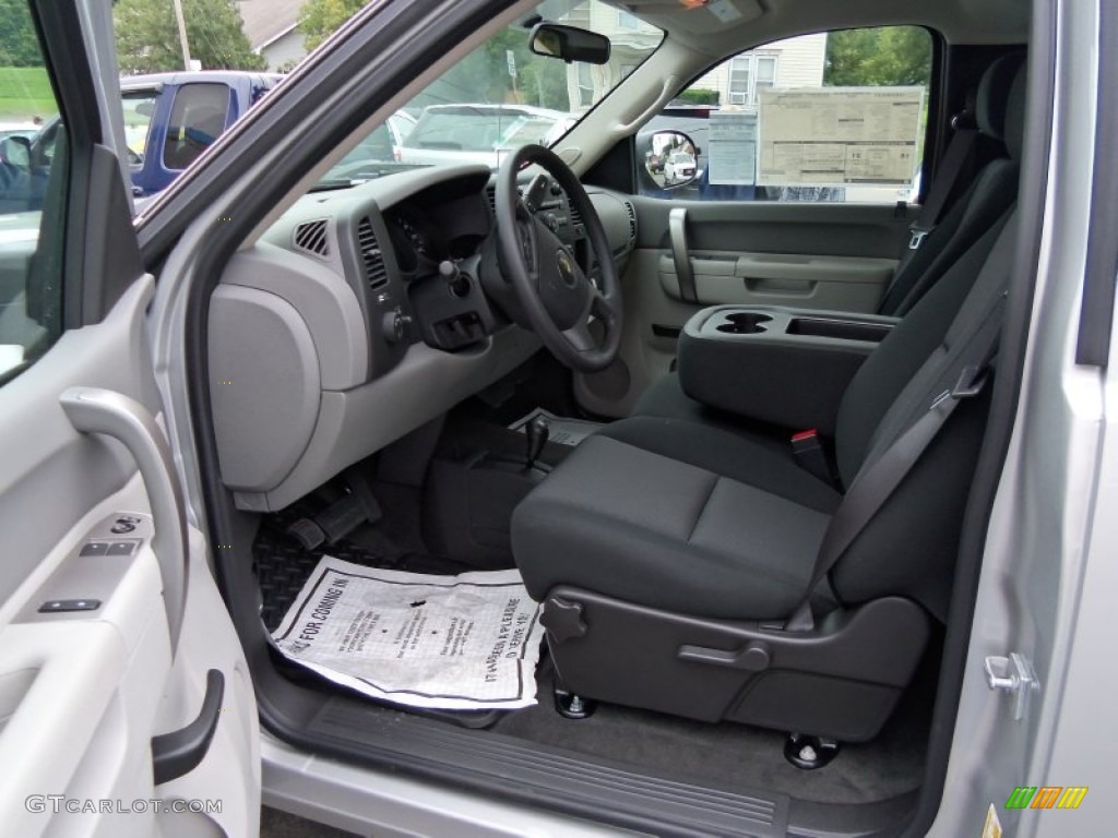 2011 Silverado 1500 LS Regular Cab 4x4 - Sheer Silver Metallic / Dark Titanium photo #16