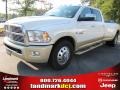 Bright White - Ram 3500 HD Laramie Longhorn Crew Cab 4x4 Dually Photo No. 1
