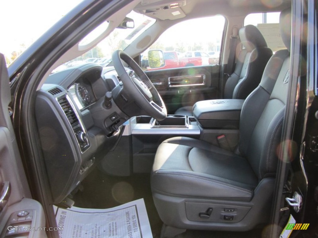 Dark Slate Interior 2012 Dodge Ram 3500 HD Laramie Crew Cab 4x4 Dually Photo #54234115