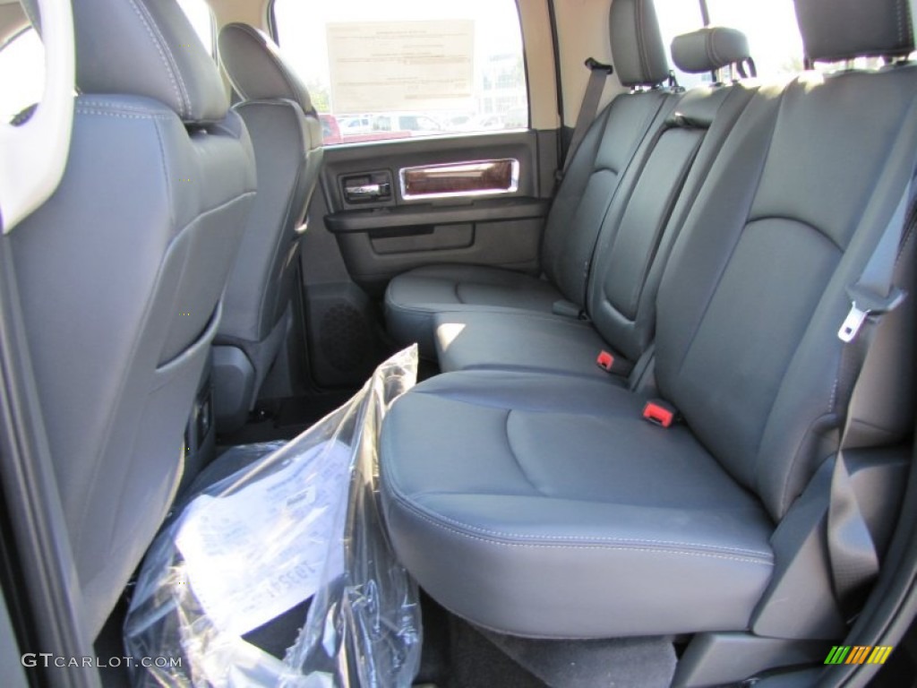 Dark Slate Interior 2012 Dodge Ram 3500 HD Laramie Crew Cab 4x4 Dually Photo #54234123