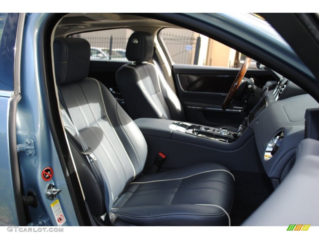 Navy Blue/Ivory Interior 2011 Jaguar XJ XJL Photo #54234879