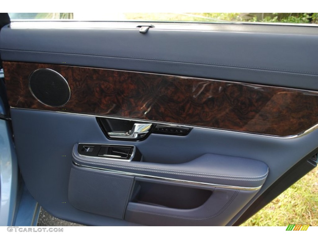 2011 XJ XJL - Frost Blue Metallic / Navy Blue/Ivory photo #12