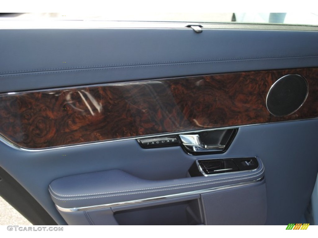 2011 XJ XJL - Frost Blue Metallic / Navy Blue/Ivory photo #15