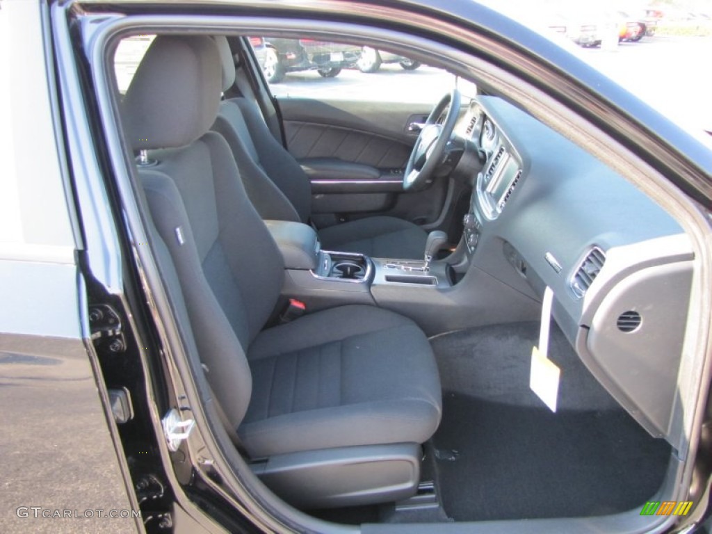 Black Interior 2012 Dodge Charger R/T Photo #54234921
