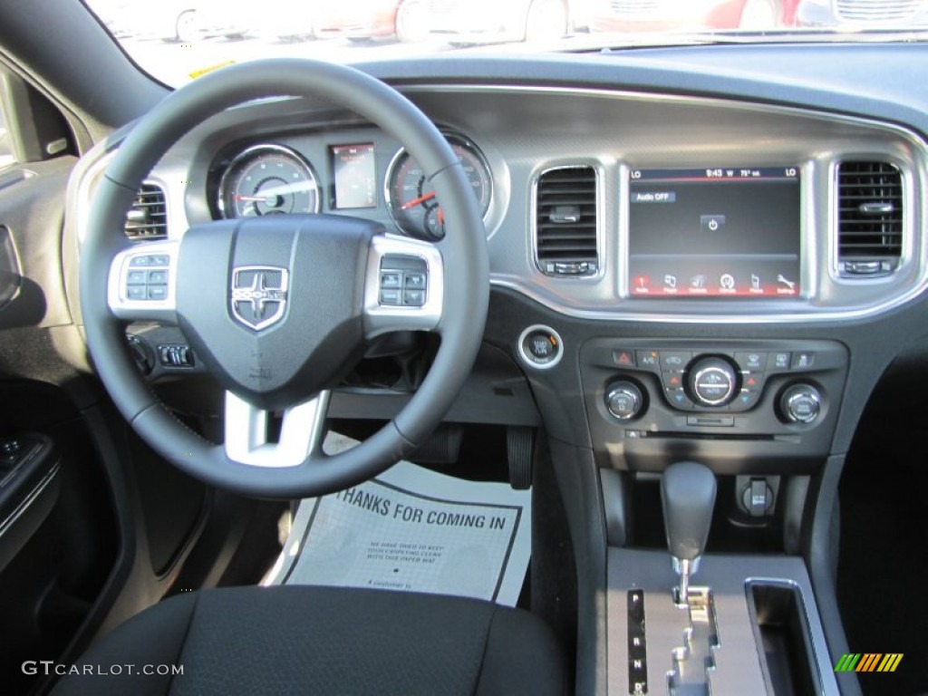 2012 Dodge Charger R/T Black Dashboard Photo #54234930