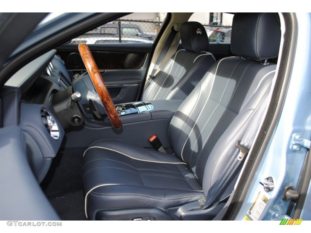 Navy Blue/Ivory Interior 2011 Jaguar XJ XJL Photo #54234963