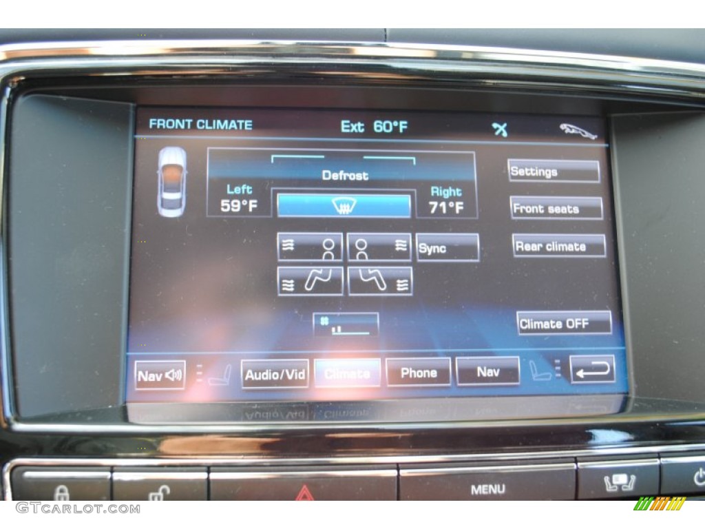 2011 XJ XJL - Frost Blue Metallic / Navy Blue/Ivory photo #26