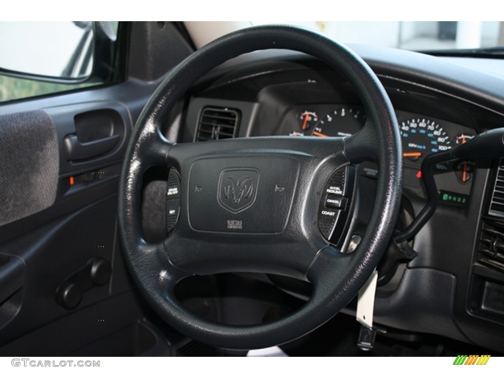 2001 Dodge Dakota SLT Quad Cab Dark Slate Gray Steering Wheel Photo #54235248