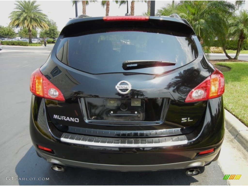 2009 Murano SL - Super Black / Black photo #7