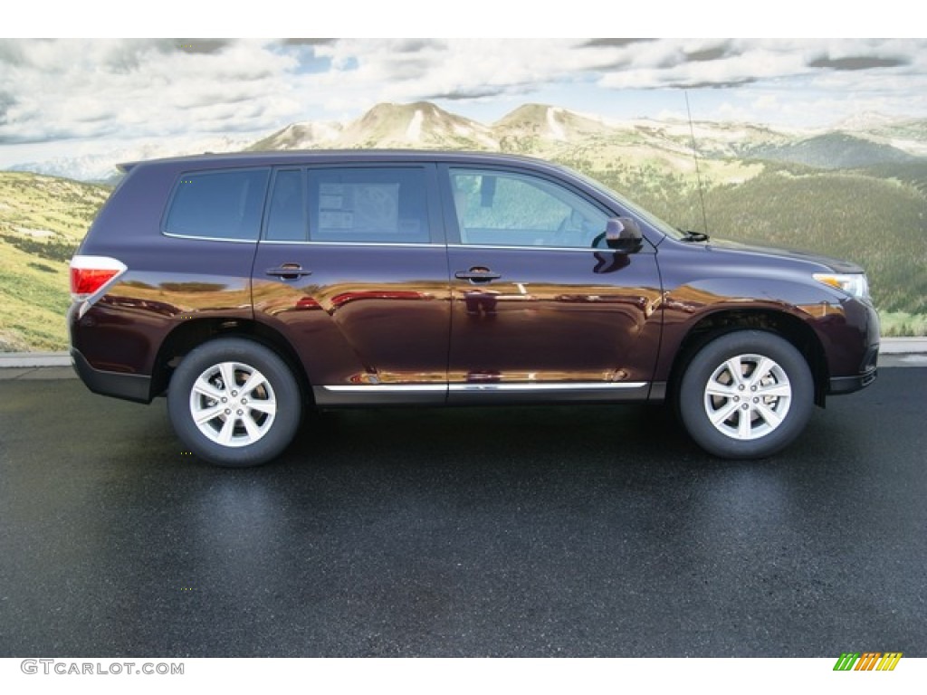 2012 Highlander V6 4WD - Sizzling Crimson Mica / Sand Beige photo #2