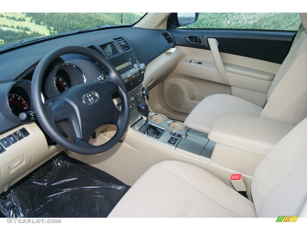 Sand Beige Interior 2012 Toyota Highlander V6 4WD Photo #54236345