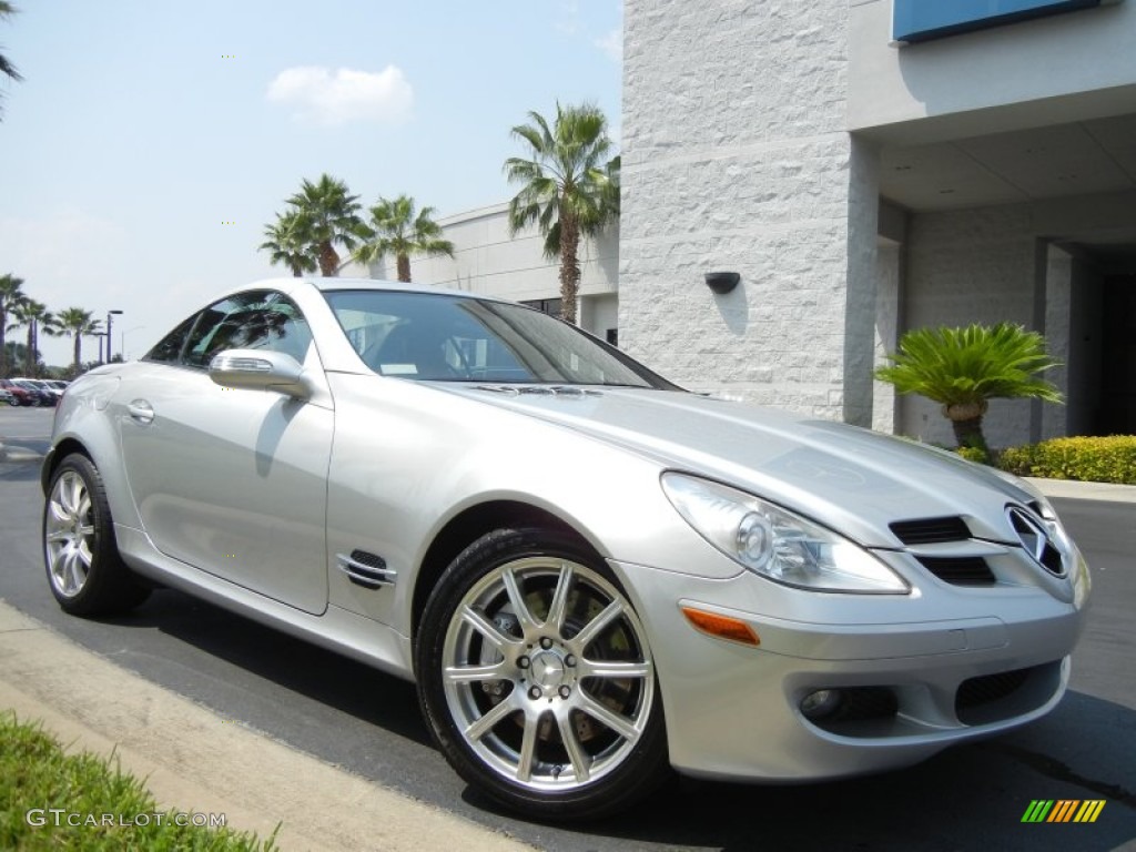 Iridium Silver Metallic 2006 Mercedes-Benz SLK 350 Roadster Exterior Photo #54236745