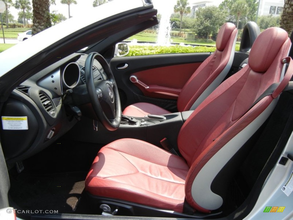 Black/Red Interior 2006 Mercedes-Benz SLK 350 Roadster Photo #54236820