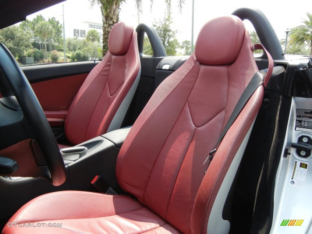Black/Red Interior 2006 Mercedes-Benz SLK 350 Roadster Photo #54236826
