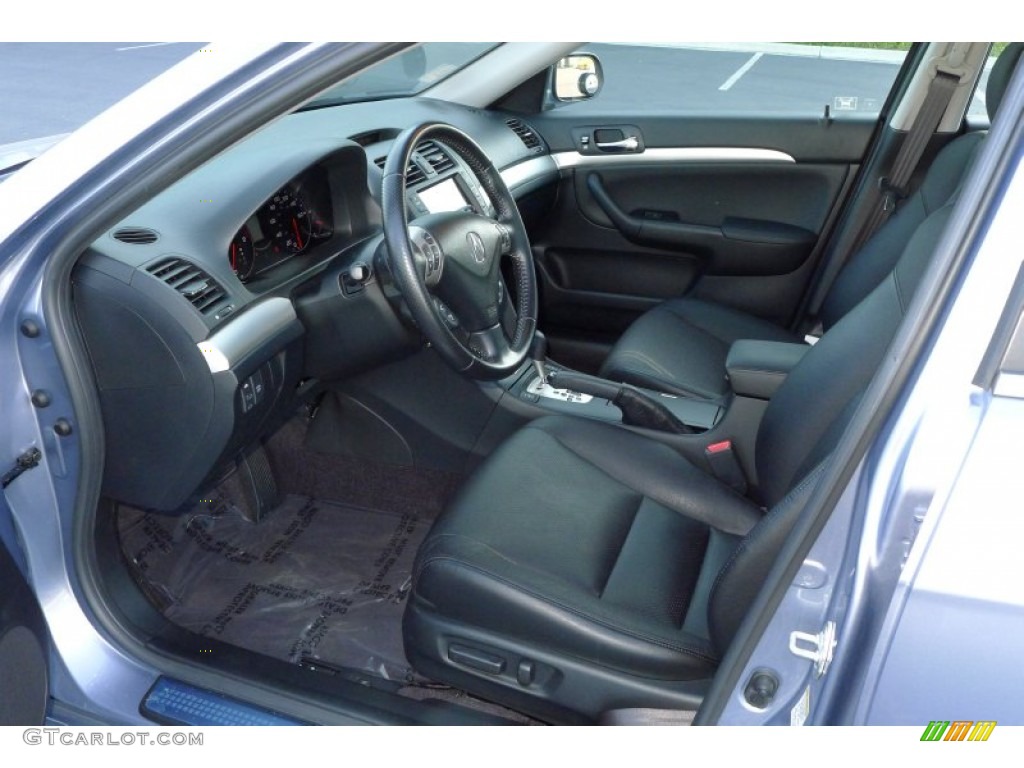 Ebony Black Interior 2006 Acura Tsx Sedan Photo 54239550