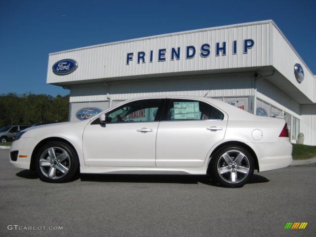 2012 Fusion Sport - White Platinum Tri-Coat / Charcoal Black photo #1