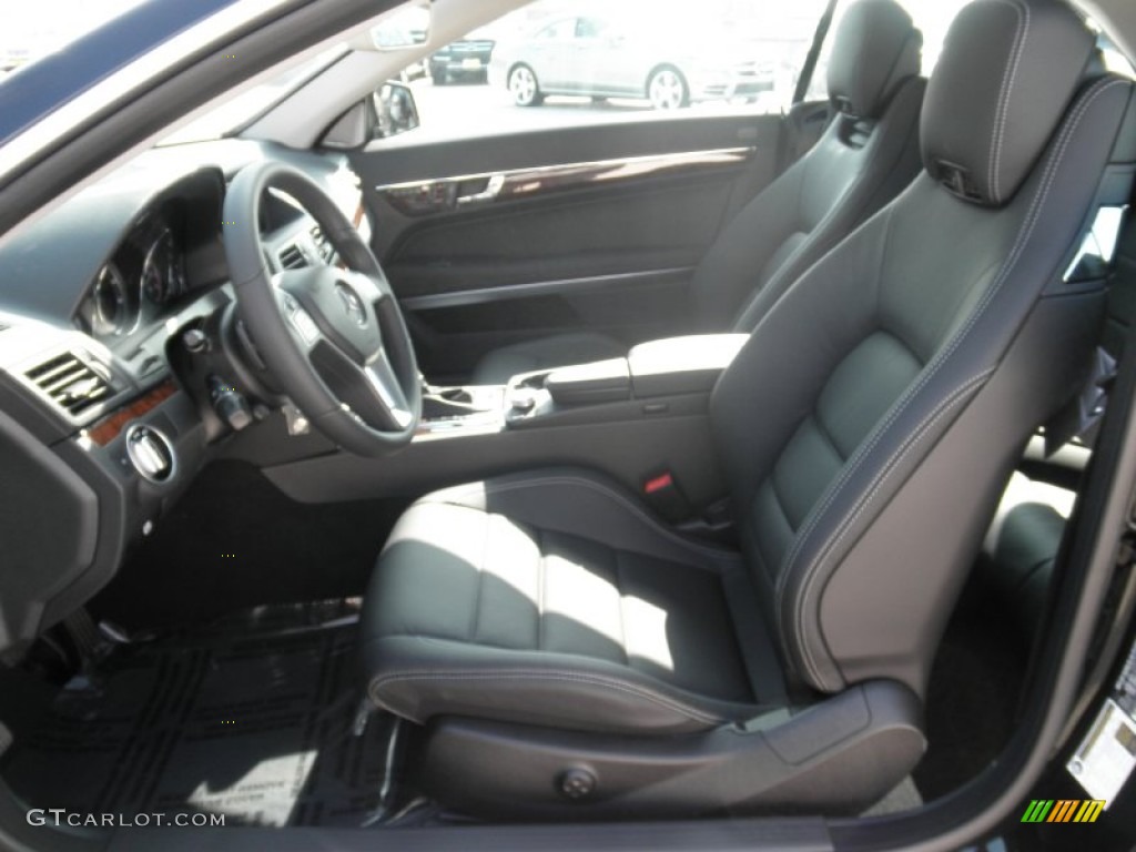 Black Interior 2012 Mercedes-Benz E 350 Cabriolet Photo #54241020