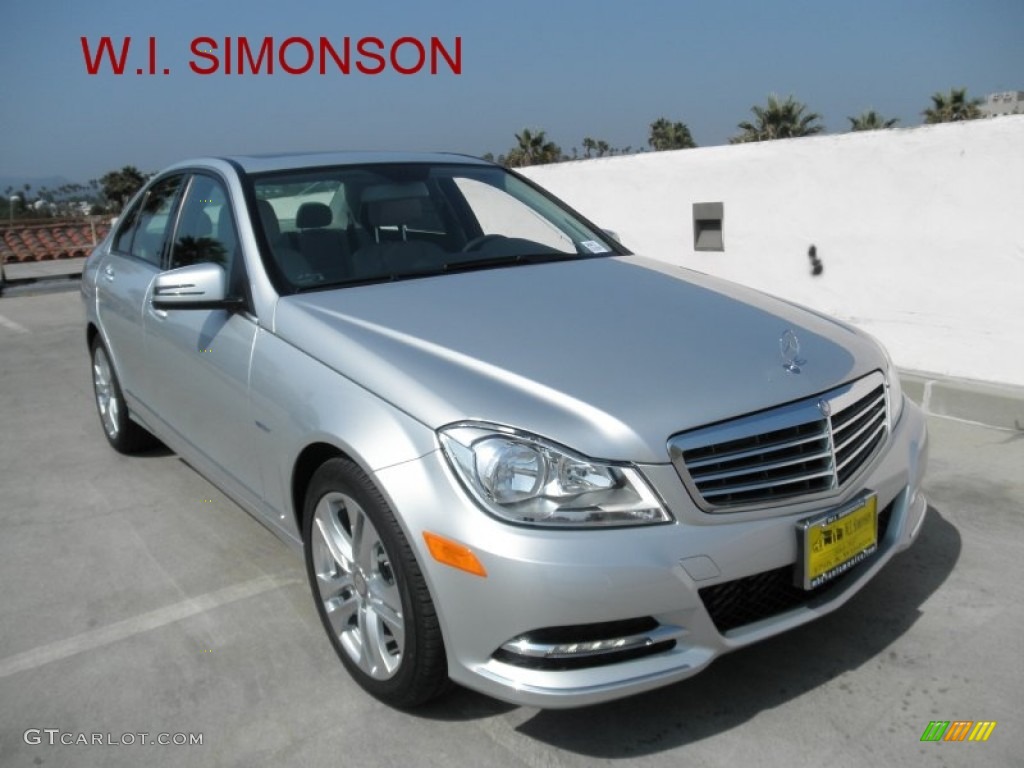 2012 C 250 Luxury - Iridium Silver Metallic / Ash photo #1