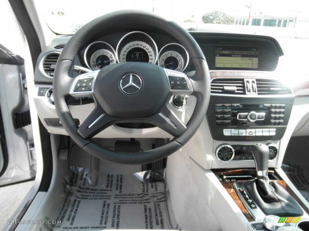 2012 Mercedes-Benz C 250 Luxury Ash Dashboard Photo #54241362