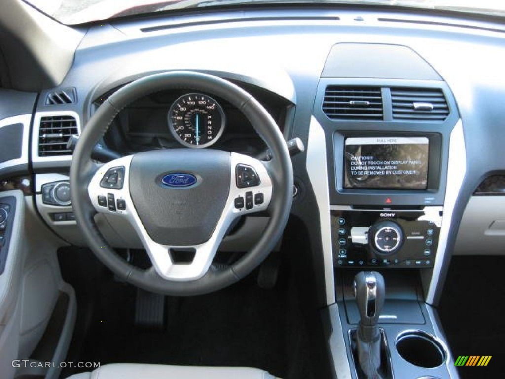 2012 Ford Explorer Limited 4WD Medium Light Stone Dashboard Photo #54241389