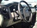 Medium Stone 2009 Ford F250 Super Duty XLT Crew Cab 4x4 Steering Wheel