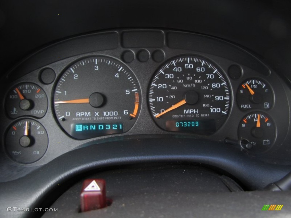 2003 GMC Sonoma SLS Extended Cab Gauges Photo #54242780