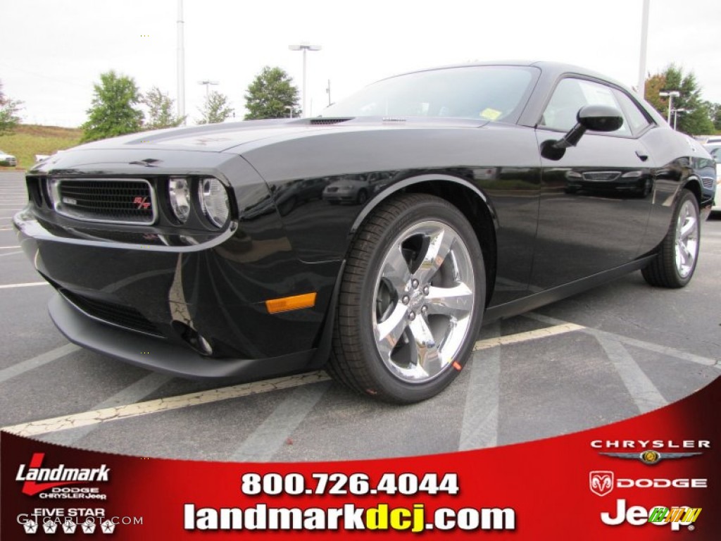 2012 Challenger R/T - Pitch Black / Dark Slate Gray photo #1