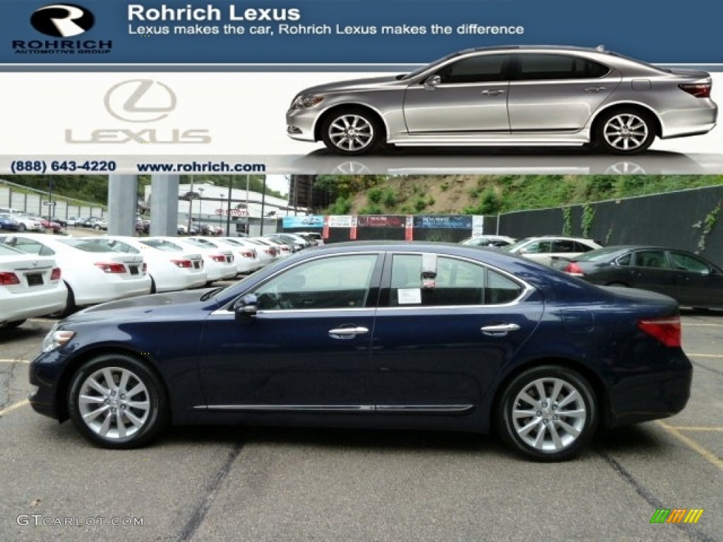 2011 LS 460 AWD - Deep Sea Blue Mica / Black photo #1