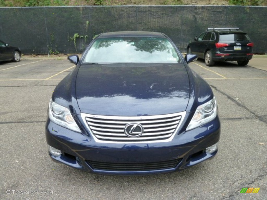 2011 LS 460 AWD - Deep Sea Blue Mica / Black photo #7