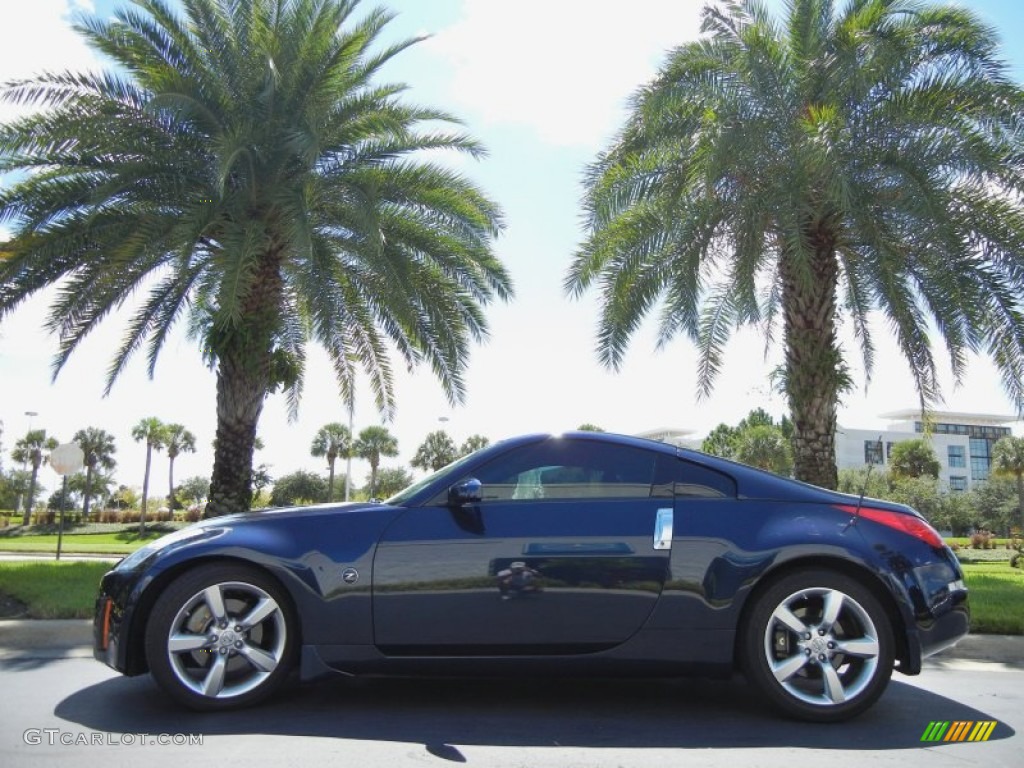 2008 350Z Touring Coupe - San Marino Blue / Charcoal photo #1