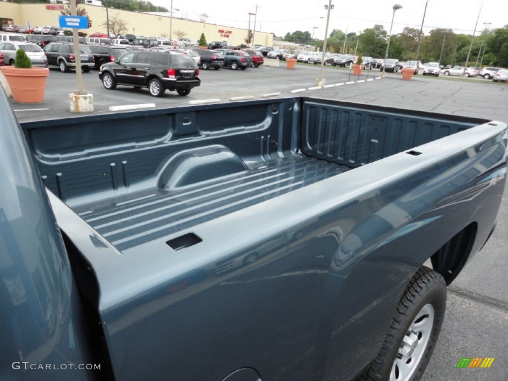 2012 Silverado 1500 Work Truck Regular Cab 4x4 - Blue Granite Metallic / Dark Titanium photo #11