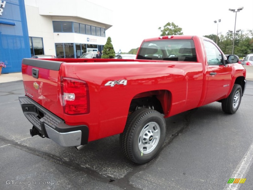 Victory Red 2012 Chevrolet Silverado 2500HD Work Truck Regular Cab 4x4 Exterior Photo #54246629