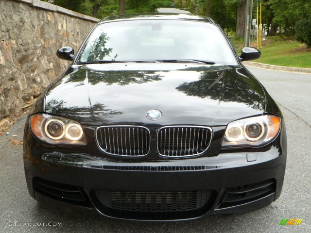 2008 1 Series 135i Coupe - Jet Black / Black photo #2