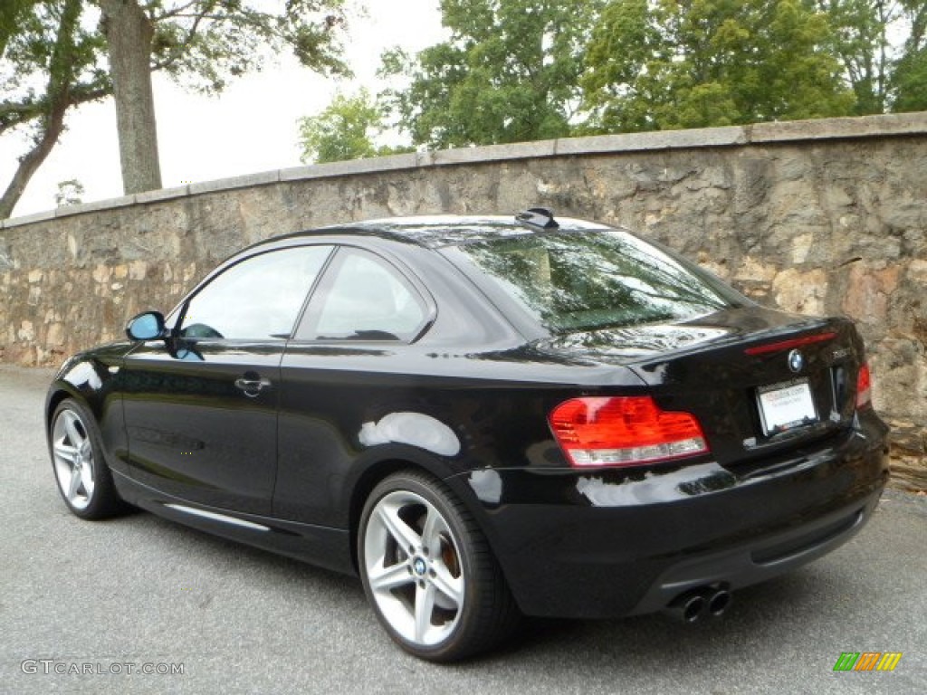 2008 1 Series 135i Coupe - Jet Black / Black photo #4