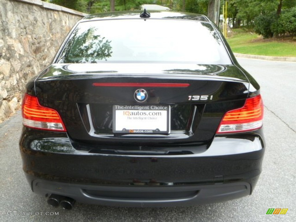 2008 1 Series 135i Coupe - Jet Black / Black photo #5