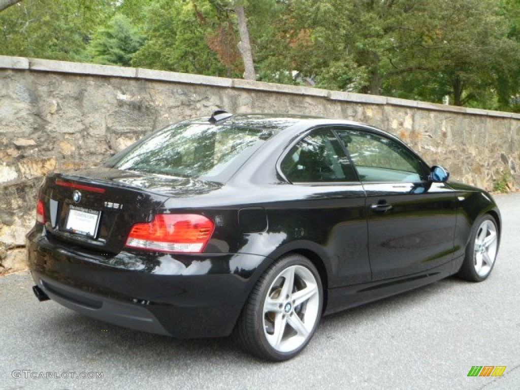 2008 1 Series 135i Coupe - Jet Black / Black photo #6